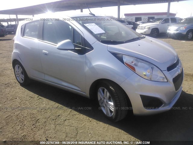 KL8CD6S94EC533077 - 2014 CHEVROLET SPARK 1LT SILVER photo 1