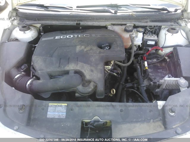 1G1ZC5E02AF175653 - 2010 CHEVROLET MALIBU 1LT თეთრი ფოტო 10