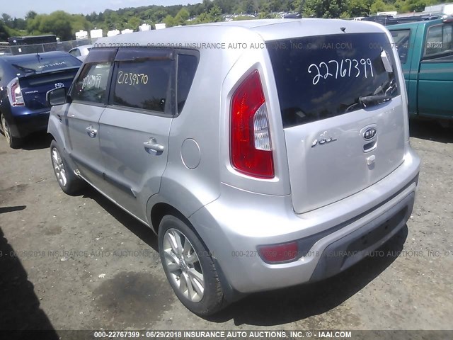 KNDJT2A6XC7400380 - 2012 KIA SOUL +/!/SPORT SILVER photo 3