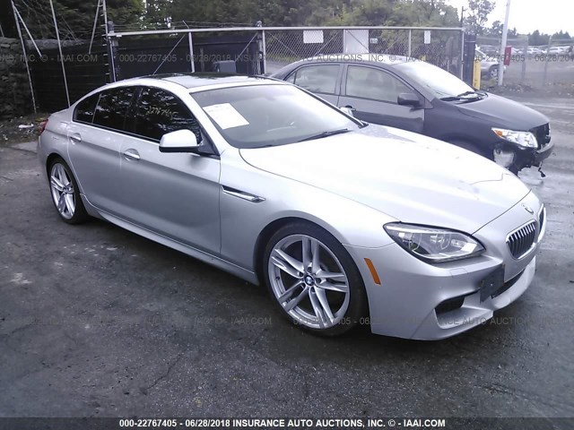 WBA6A0C51EDZ04516 - 2014 BMW 640 I/GRAN COUPE SILVER photo 1