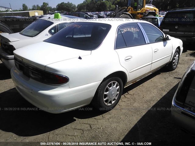 2G4WS52J351153244 - 2005 BUICK CENTURY CUSTOM WHITE photo 4