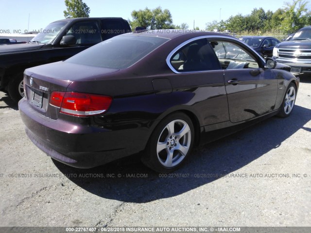 WBAWB3C54AP139390 - 2010 BMW 328 I MAROON photo 4