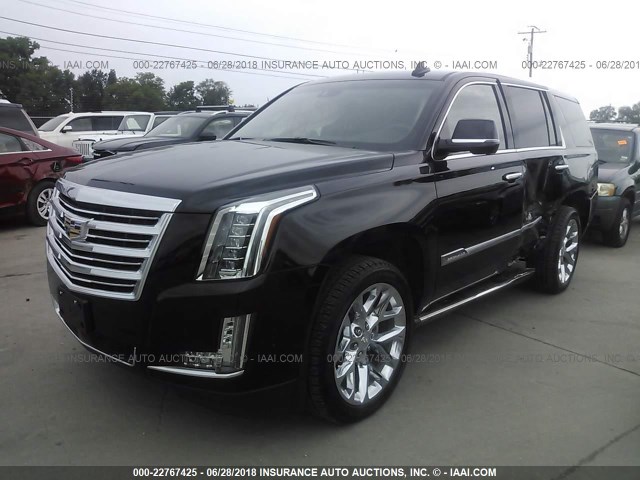 1GYS4DKJ0HR155210 - 2017 CADILLAC ESCALADE PLATINUM BLACK photo 2