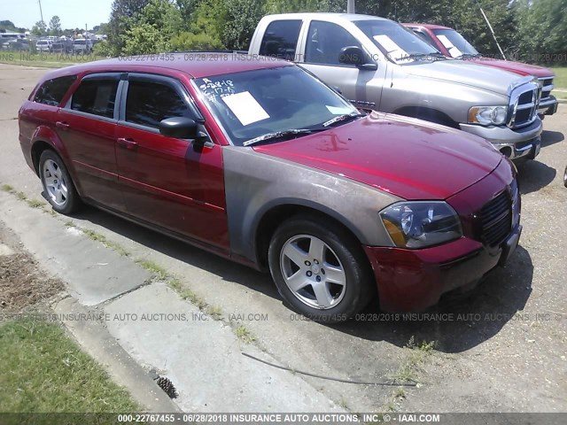 2D4FV48V75H158442 - 2005 DODGE MAGNUM SXT RED photo 1