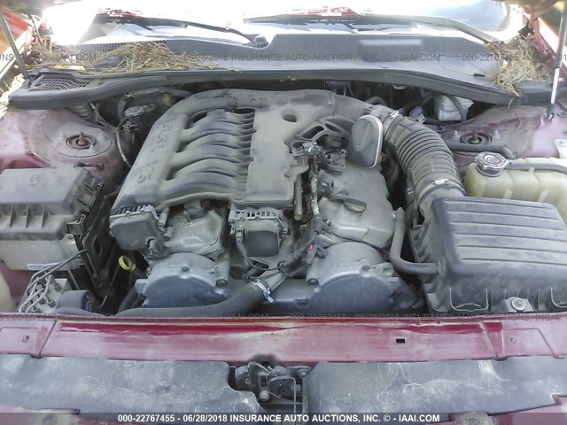 2D4FV48V75H158442 - 2005 DODGE MAGNUM SXT RED photo 10