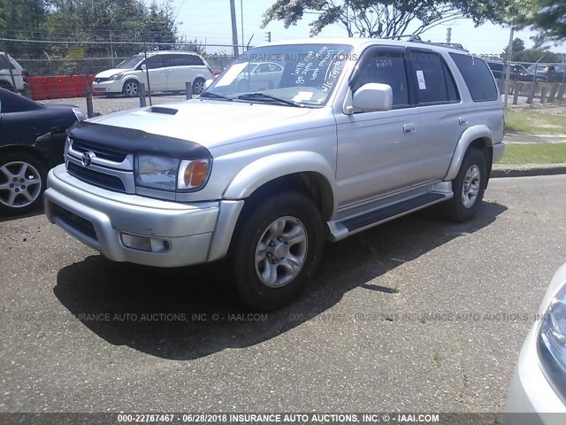 JT3GN86R110191406 - 2001 TOYOTA 4RUNNER SR5 SILVER photo 2