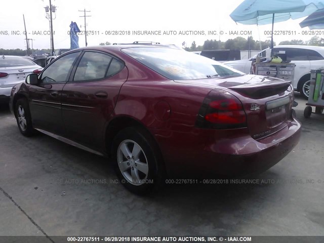 2G2WP552381185842 - 2008 PONTIAC GRAND PRIX RED photo 3