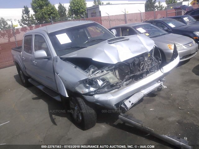 3TMJU62N36M025842 - 2006 TOYOTA TACOMA DOUBLE CAB PRERUNNER SILVER photo 1