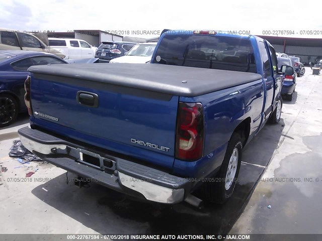 2GCEC19V731144719 - 2003 CHEVROLET SILVERADO C1500 BLUE photo 4