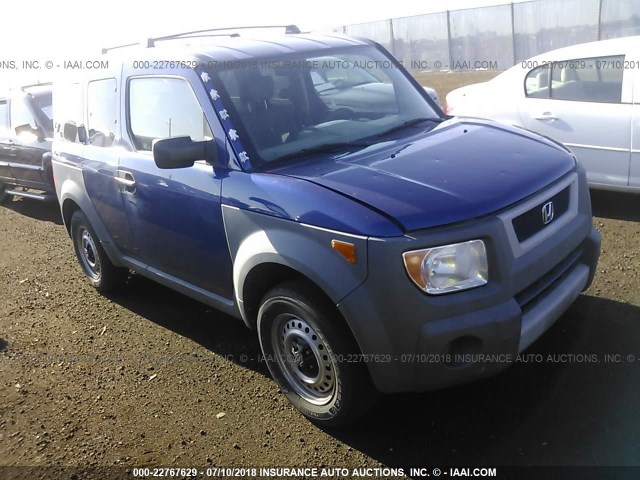 5J6YH17304L007188 - 2004 HONDA ELEMENT LX BLUE photo 1