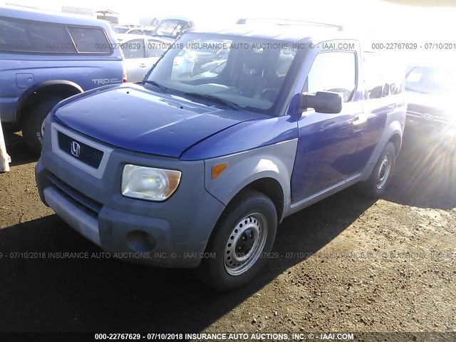 5J6YH17304L007188 - 2004 HONDA ELEMENT LX BLUE photo 2