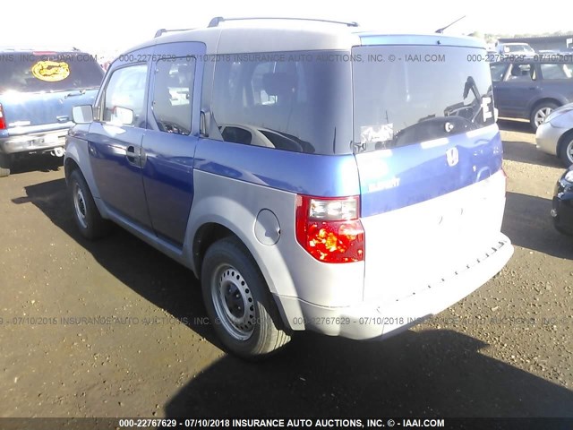 5J6YH17304L007188 - 2004 HONDA ELEMENT LX BLUE photo 3