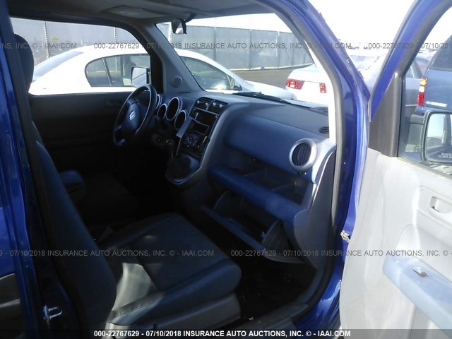 5J6YH17304L007188 - 2004 HONDA ELEMENT LX BLUE photo 5