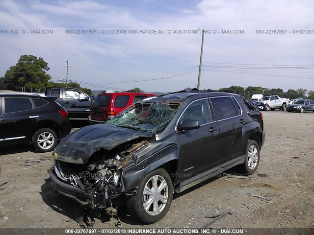 2GKALMEK6H6278647 - 2017 GMC TERRAIN SLE GRAY photo 2