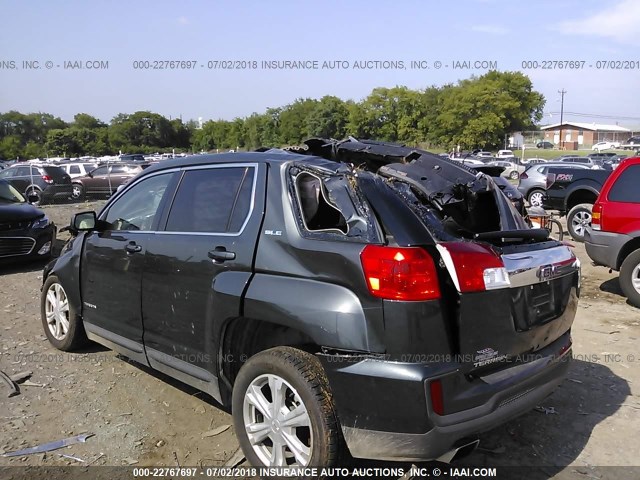 2GKALMEK6H6278647 - 2017 GMC TERRAIN SLE GRAY photo 3