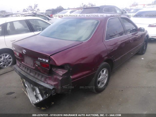 JT2BG28K3X0270199 - 1999 TOYOTA CAMRY LE/XLE Կարմիր լուսանկար 4