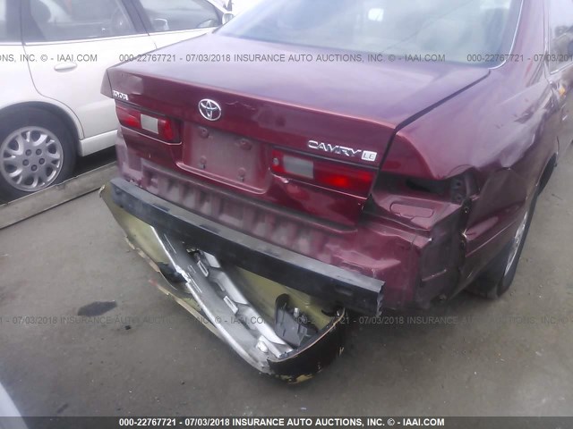 JT2BG28K3X0270199 - 1999 TOYOTA CAMRY LE/XLE Կարմիր լուսանկար 6