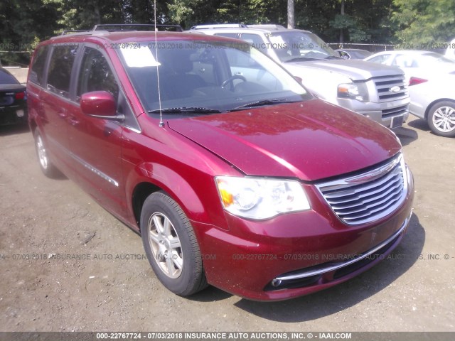 2C4RC1BG1CR313194 - 2012 CHRYSLER TOWN & COUNTRY TOURING RED photo 1