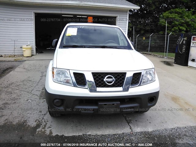 1N6BD0CT1DN733361 - 2013 NISSAN FRONTIER S/SV WHITE photo 6