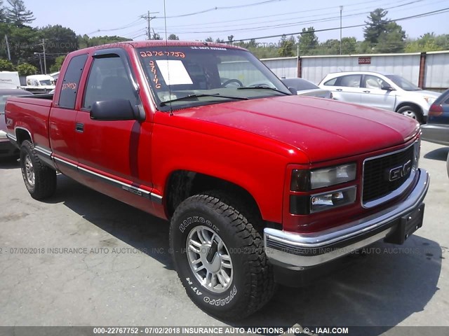 2GTEK19M3W1551158 - 1998 GMC SIERRA K1500 RED photo 1