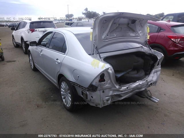 3FADP0L38BR117143 - 2011 FORD FUSION HYBRID SILVER photo 3