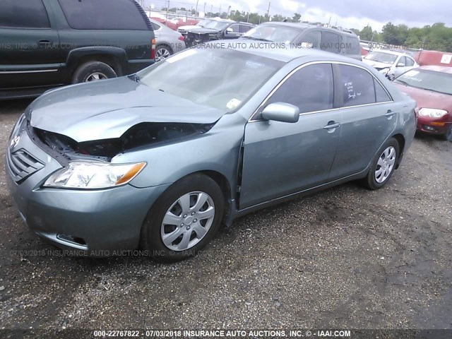 4T1BE46K67U662013 - 2007 TOYOTA CAMRY NEW GENERAT CE/LE/XLE/SE GREEN photo 2