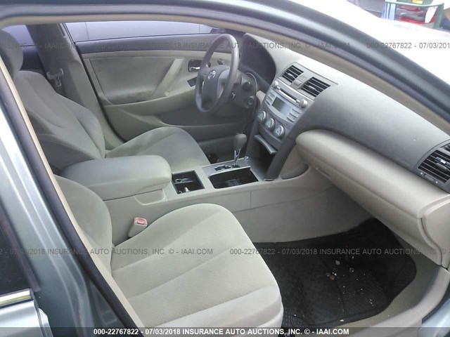 4T1BE46K67U662013 - 2007 TOYOTA CAMRY NEW GENERAT CE/LE/XLE/SE GREEN photo 5