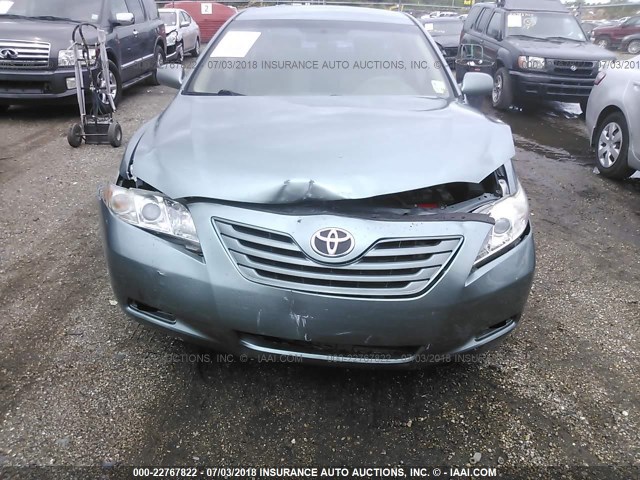 4T1BE46K67U662013 - 2007 TOYOTA CAMRY NEW GENERAT CE/LE/XLE/SE GREEN photo 6
