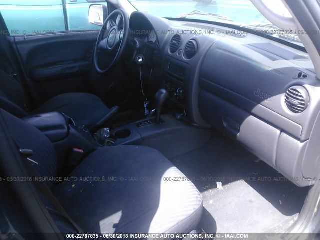 1J4GL48KX3W699832 - 2003 JEEP LIBERTY SPORT/FREEDOM შავი ფოტო 5