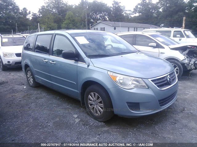 2V8HW44189R545902 - 2009 VOLKSWAGEN ROUTAN S BLUE photo 1