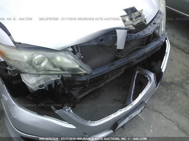 4T1BF3EK1AU527831 - 2010 TOYOTA CAMRY SE/LE/XLE SILVER photo 6
