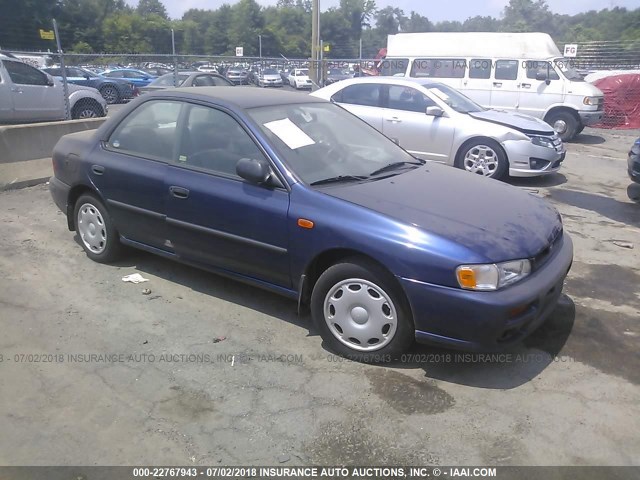 JF1GC435XYH505678 - 2000 SUBARU IMPREZA L BLUE photo 1