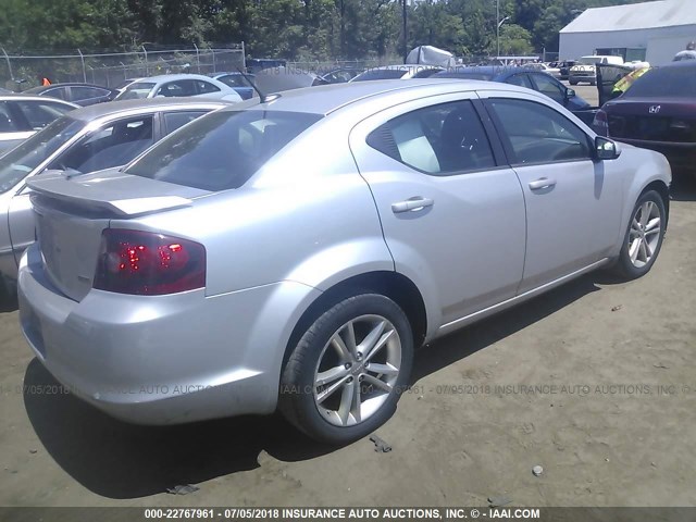 1B3BD1FG5BN546498 - 2011 DODGE AVENGER MAINSTREET SILVER photo 4