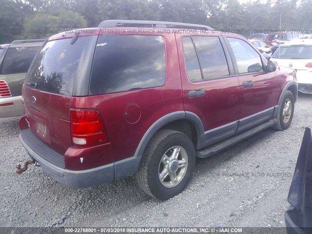 1FMZU73K03UB53388 - 2003 FORD EXPLORER XLT/XLT SPORT/NBX 红色 照片 4