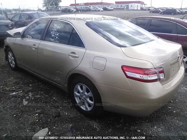 4T1BF3EK9BU656384 - 2011 TOYOTA CAMRY SE/LE/XLE BEIGE photo 3