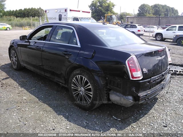 2C3CCAGG4DH505252 - 2013 CHRYSLER 300 S BLACK photo 3