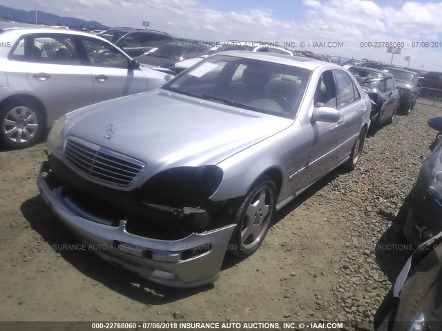 WDBNG70J92A288146 - 2002 MERCEDES-BENZ S 430 SILVER photo 2