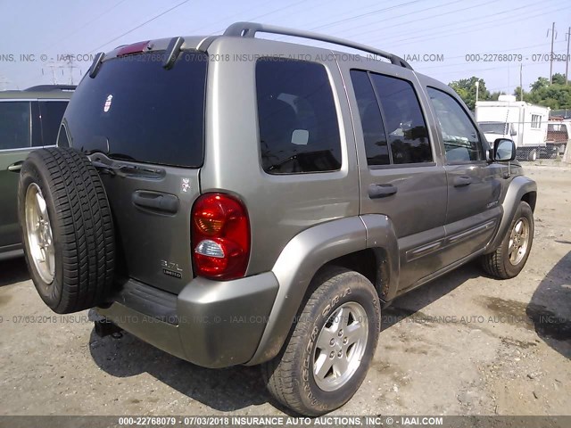 1J4GL58K44W305426 - 2004 JEEP LIBERTY LIMITED BEIGE photo 4