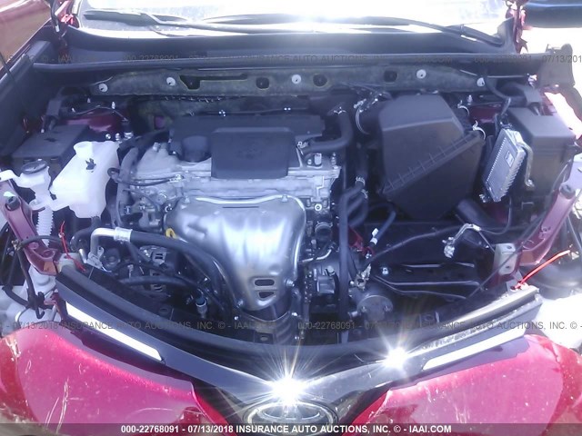 JTMWFREV5JD121487 - 2018 TOYOTA RAV4 ADVENTURE/XLE RED photo 10
