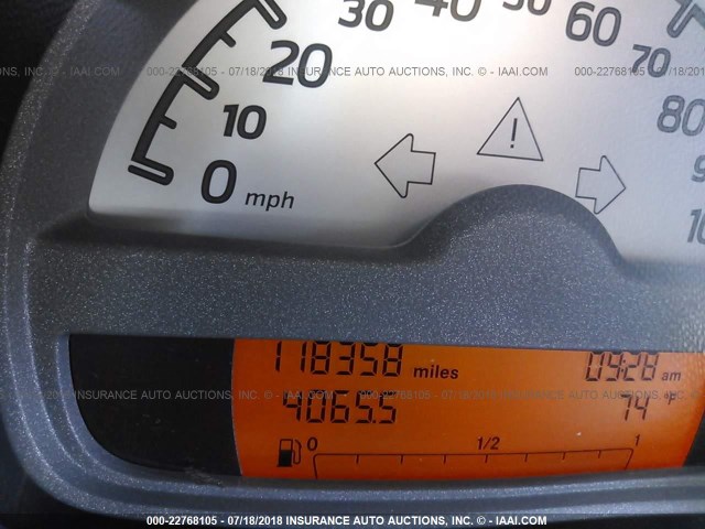 WMEEJ31X79K231027 - 2009 SMART FORTWO PURE/PASSION BLUE photo 7