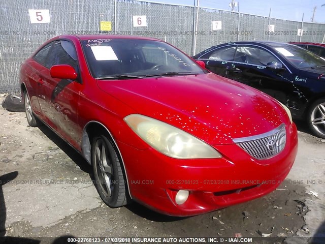 4T1CA38P24U010570 - 2004 TOYOTA CAMRY SOLARA SE/SLE RED photo 1