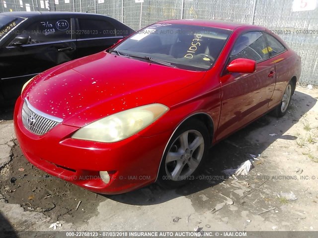4T1CA38P24U010570 - 2004 TOYOTA CAMRY SOLARA SE/SLE წითელი ფოტო 2