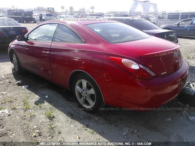 4T1CA38P24U010570 - 2004 TOYOTA CAMRY SOLARA SE/SLE წითელი ფოტო 3