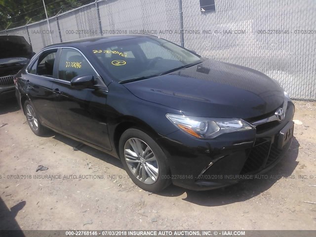 4T1BF1FK9FU057249 - 2015 TOYOTA CAMRY LE/XLE/SE/XSE BLACK photo 1