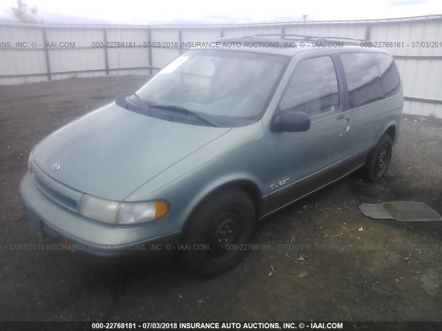 4N2DN11W8SD810190 - 1995 NISSAN QUEST XE/GXE GREEN photo 2