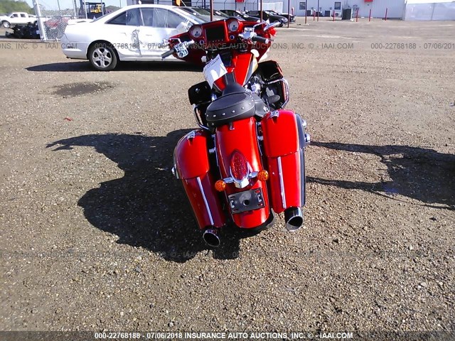 56KTCAAA1H3348248 - 2017 INDIAN MOTORCYCLE CO. CHIEFTAIN RED photo 6