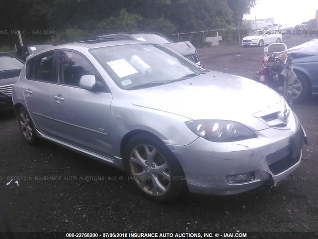 JM1BK344281831426 - 2008 MAZDA 3 HATCHBACK SILVER photo 1