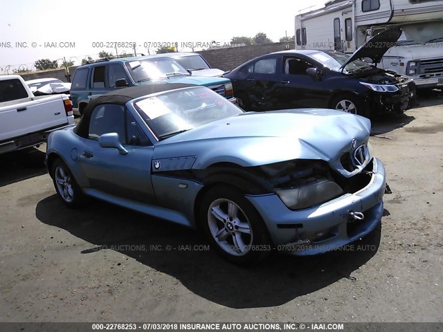 4USCH9349YLF88304 - 2000 BMW Z3 2.3 BLUE photo 1