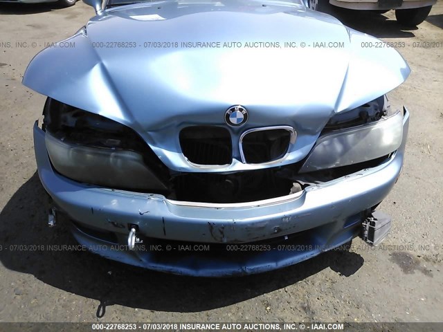 4USCH9349YLF88304 - 2000 BMW Z3 2.3 BLUE photo 6