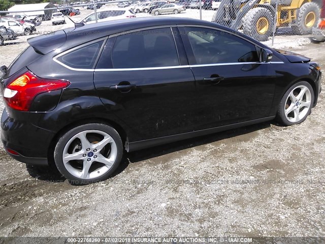 1FADP3N20DL255069 - 2013 FORD FOCUS TITANIUM BLACK photo 4